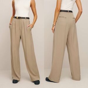 NWT💕 Reformation Mason Pant - Khaki SZ 6